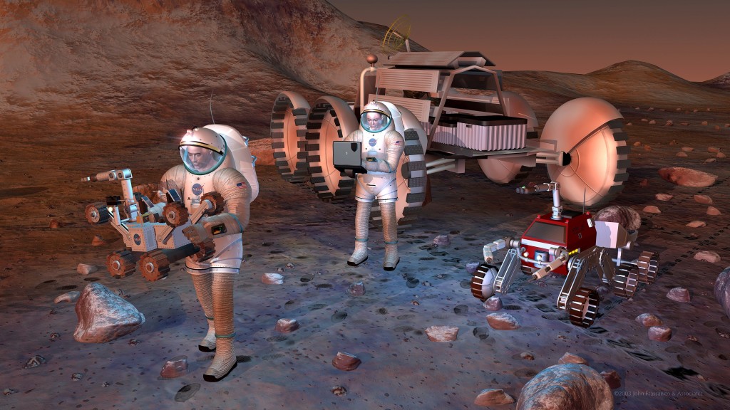 NASA astronauts exploring Mars on future missions starting perhaps in the 2030's will require protection from 