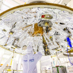 Working on the Schiaparelli flight model in a Thales Alenia Space cleanroom in Cannes, France.